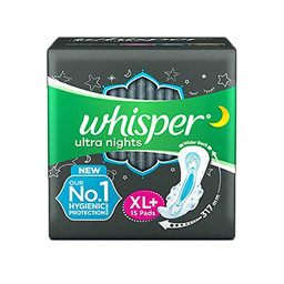 Whisper Sanitary Napkin Ultra Nights XL+ Wings 317 mm