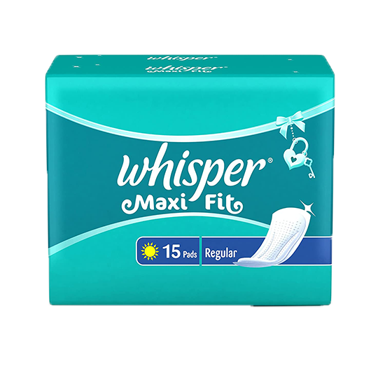 Whisper Sanitary Napkin Maxi Fit Regular 215 mm
