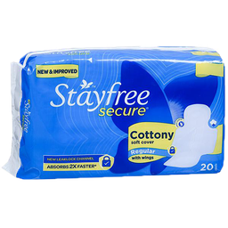 Stayfree Sanitary Napkin Secure Cottony Dry With Wings 230 mm