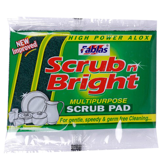 Scub n Bright Multi Purpose Scrub Pad-10 X 15- Large