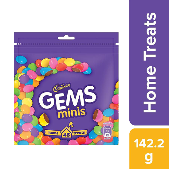 Cadbury Gems Home Treats Pack, 142.2 g