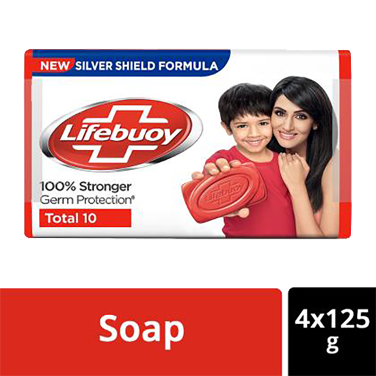 Lifebuoy Total Soap 125 g (Buy 3 Get 1 Free)