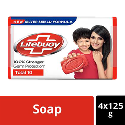 Lifebuoy Total Soap 125 g (Buy 3 Get 1 Free)