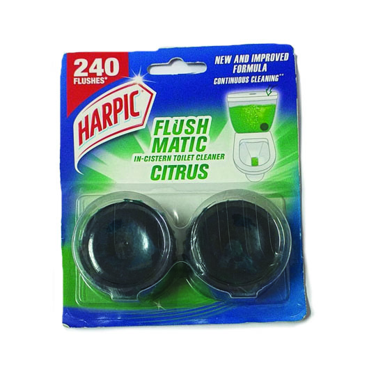 Harpic Flush Matic In -Cistern Toilet  Cleaner  Citrus